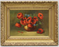 Poppies Still Life, Unidentified Artist (Oil on Panel, 49 × 33 cm)