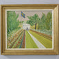 Margareta Pavilion, Malmö, Sweden – Vintage Oil on Panel