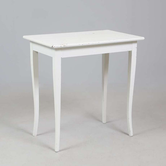 Vintage Swedish Window Table in White Paint (75 × 48 × 76 cm)
