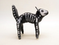 X-Ray Skeleton Cat Ornament/Figure | Vintage by Crystal Spun Cotton Ornament