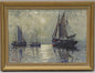 Yo Johansson — Coastal Scene with Sailing Ships