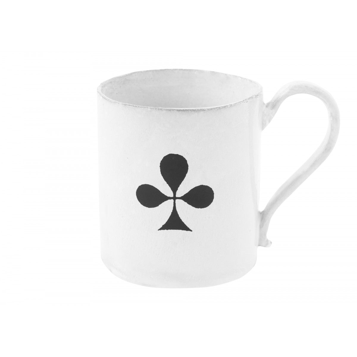 Ace of Clubs Mug, John Derian, set of 3 by Astier de Villatte