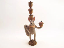 Load image into Gallery viewer, Acorn Balancing Squirrel - Vintage Inspired Spun Cotton - Bon Ton goods

