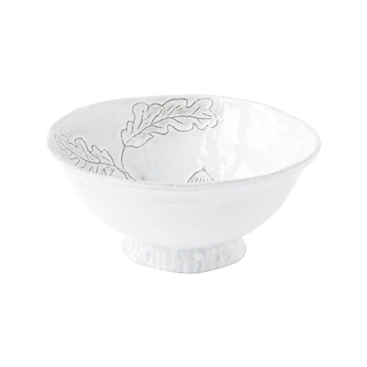 Acorn Leaf Bowl on Stand | Astier de Villatte: Exclusive Pre-Order Item - BON TON goods