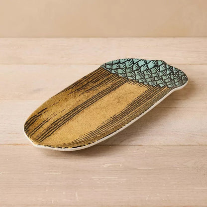 Acorn Stoneware Serving Platter | John Derian - Bon Ton goods