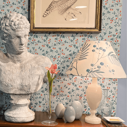 Alabaster Table Lamp with Shade, 20th Century - Bon Ton goods