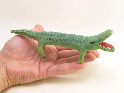 Alligator Ornament/Figure | Vintage by Crystal Spun Cotton Ornament - Bon Ton goods
