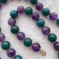 Amethyst & Peacock Agate Bead Necklace | Mikkel Brøgger