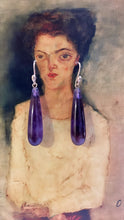 Load image into Gallery viewer, Amethyst Drop Earrings - Bon Ton goods
