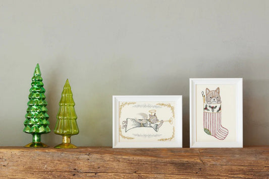 Angel Cat Card - Bon Ton goods