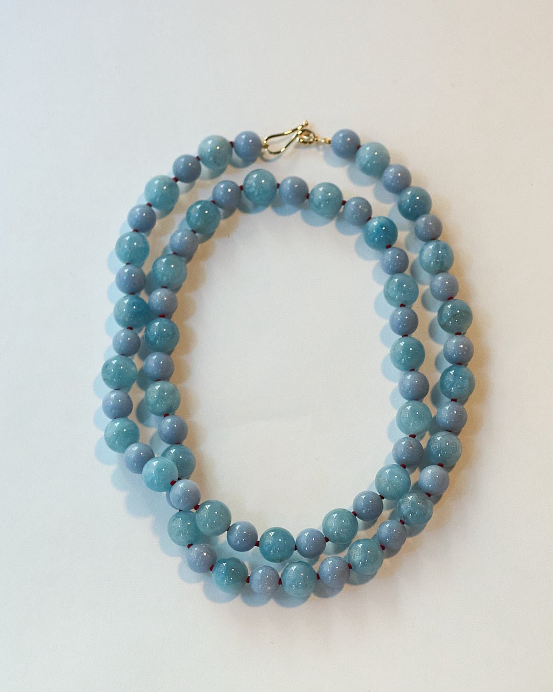 Angelite & Aquamarine Bead Necklace | Mikkel Brøgger - Bon Ton goods