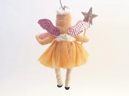 Angel's Gift - Vintage Inspired Spun Cotton | Vintage by Crystal Spun Cotton Ornament - Bon Ton goods