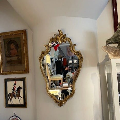 Antique Baroque Gilded Mirror - Bon Ton goods