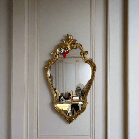 Antique Baroque Gilded Wall Mirror - Bon Ton goods