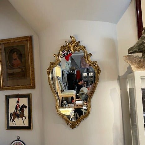 Antique Baroque Gilded Wall Mirror - Bon Ton goods