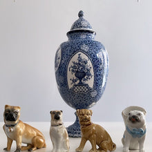 Load image into Gallery viewer, Antique Blue Transferware Vase - Bon Ton goods
