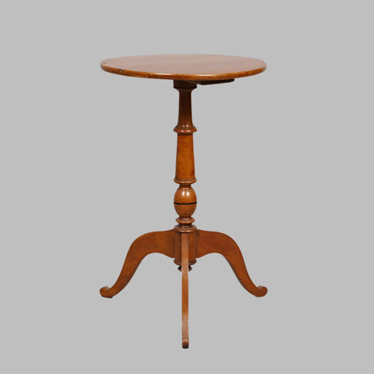 Antique Candlestick Table – Swedish Column Pedestal, 19th Century - Bon Ton goods