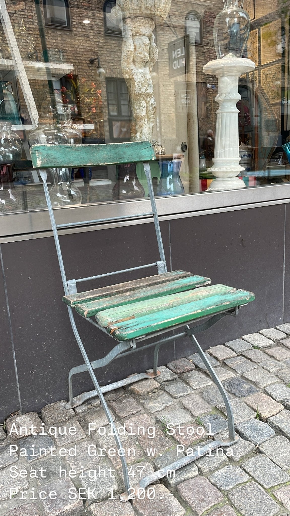 Antique Folding Chair - Bon Ton goods