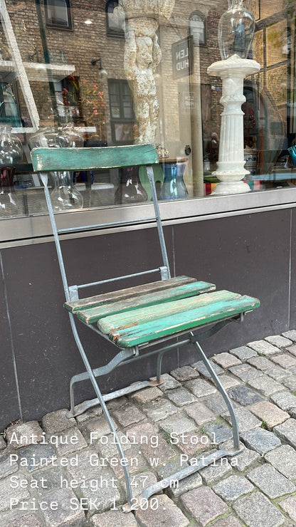Antique Folding Chair - Bon Ton goods