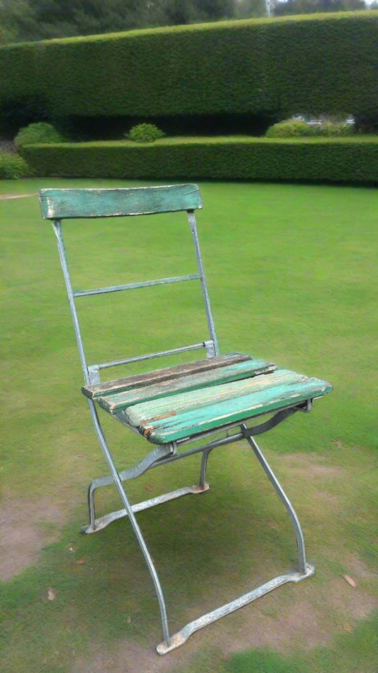 Antique Folding Chair - Bon Ton goods