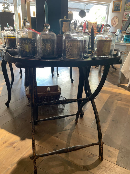Antique Folding Table Black - Bon Ton goods