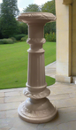 Antique French Alabaster Pedestal Column