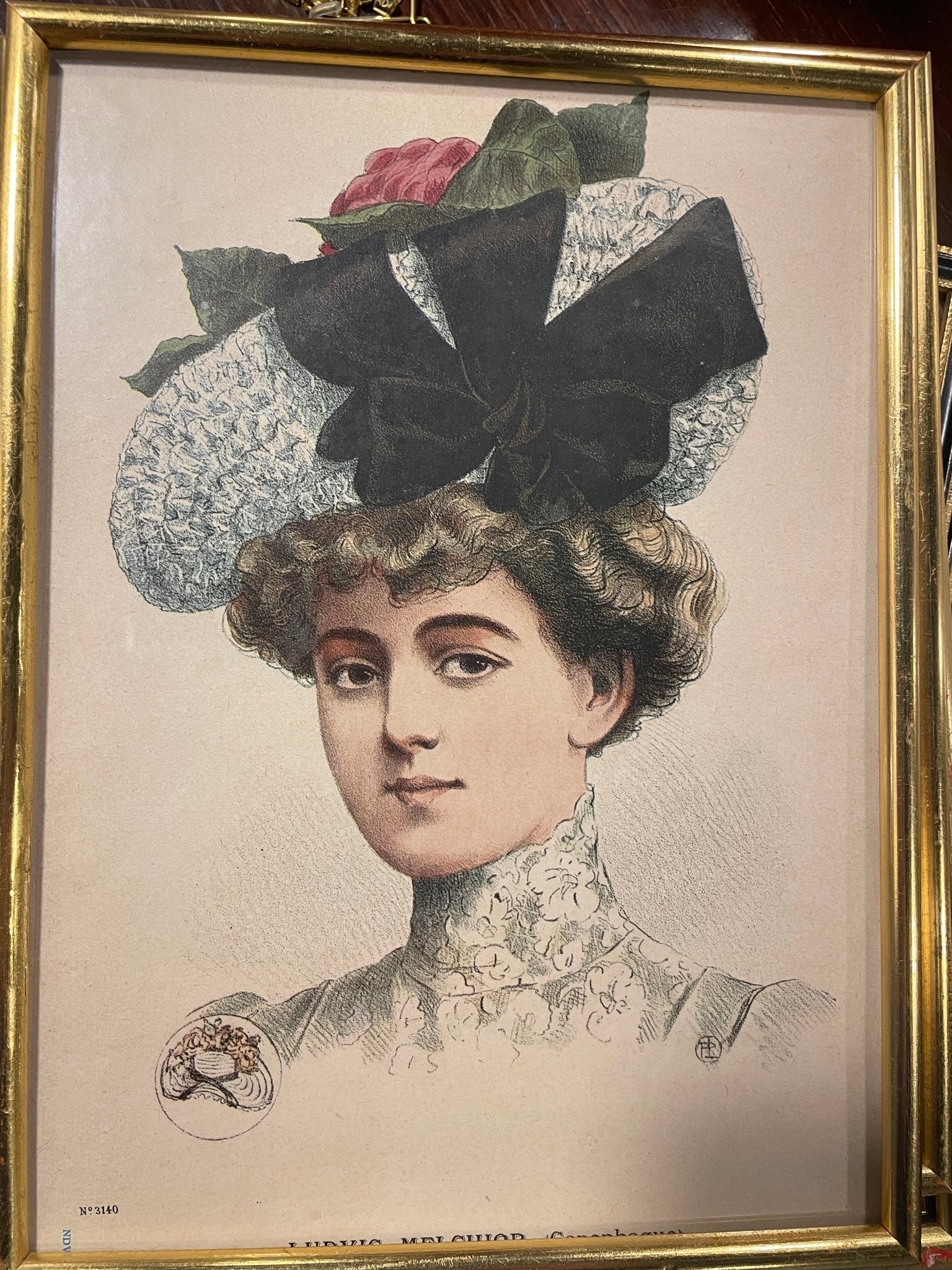 Antique French Fashion Plate  2 — Le Journal des Dames et des Demoiselles - Bon Ton goods