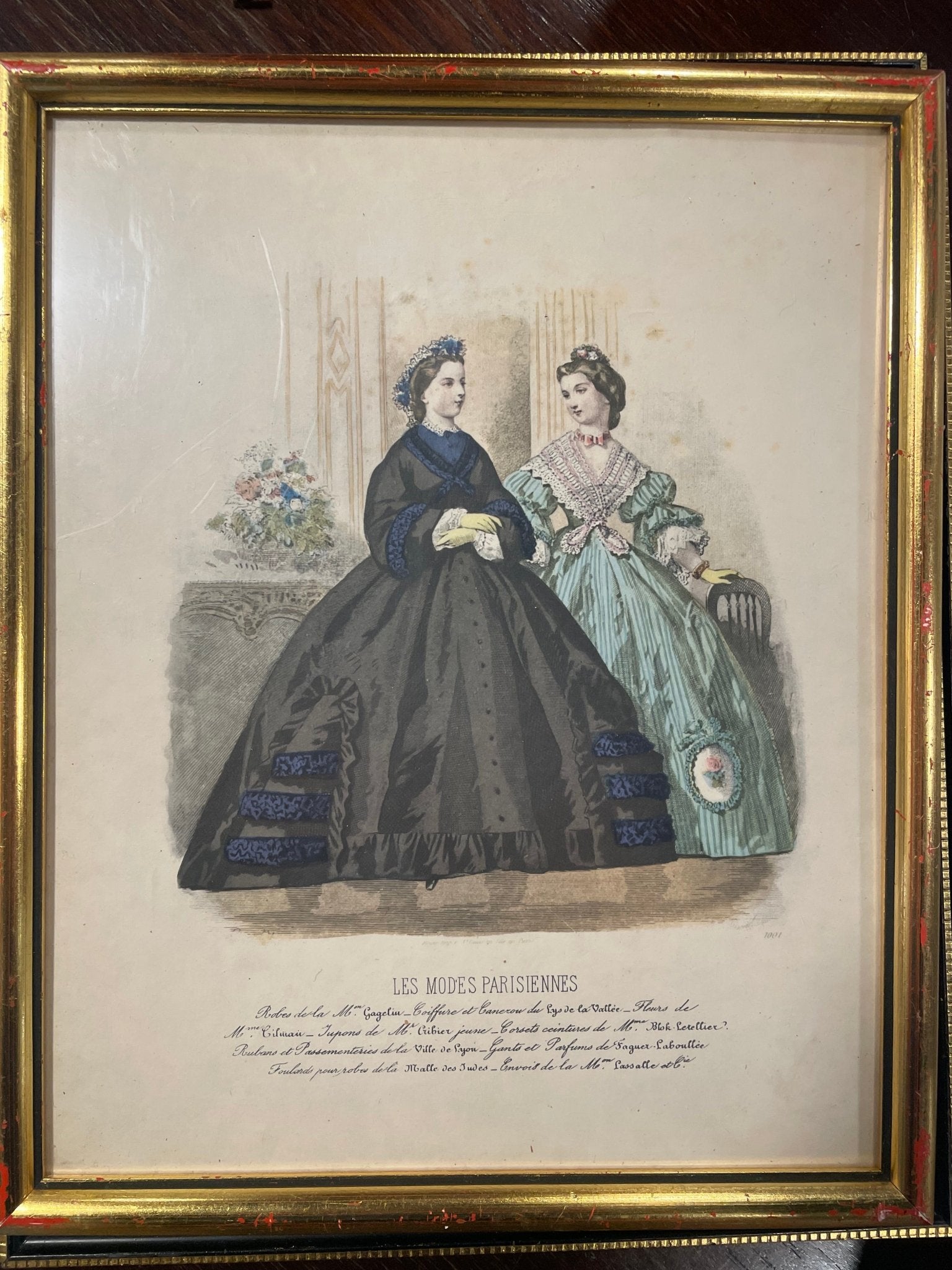 Antique French Fashion Plate — Les Modes Parisiennes - Bon Ton goods