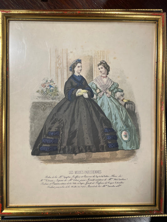 Antique French Fashion Plate — Les Modes Parisiennes - Bon Ton goods