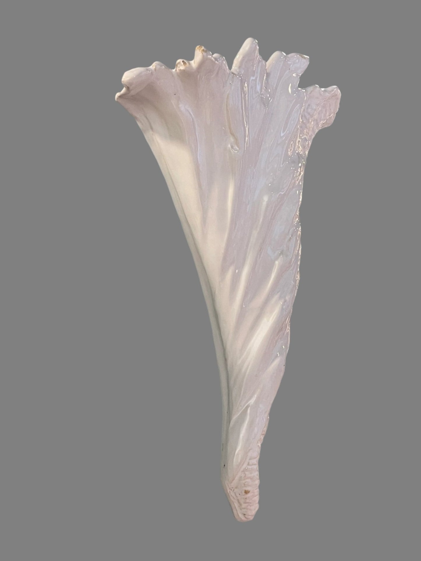 Antique French Gien Wall Pocket Vase, 19th Century Faience - Bon Ton goods