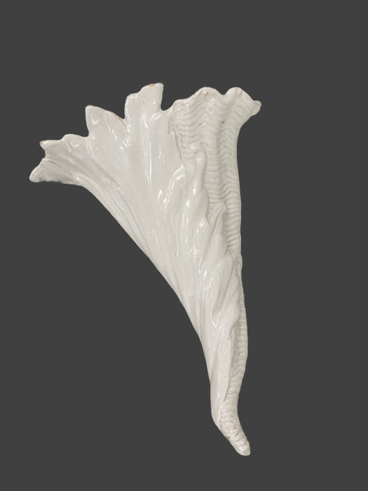 Antique French Gien Wall Pocket Vase, 19th Century Faience - Bon Ton goods
