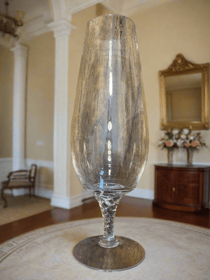 Antique French Glass Vase – Clear - Bon Ton goods