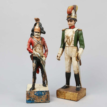 Antique Hand-Carved French Empire Soldier Figure - Bon Ton goods