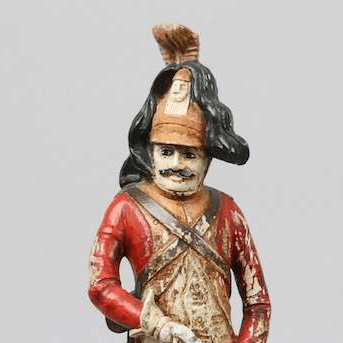 Antique Hand-Carved Military Guardsman Figure - Bon Ton goods