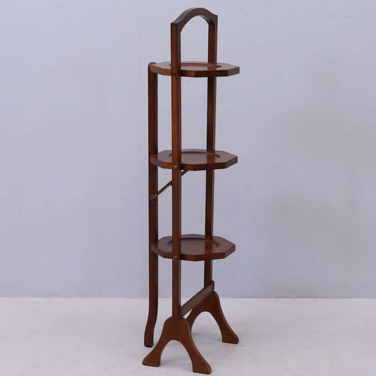 Antique Mahogany Cakestand – England, 18th/19th Century, 100 cm - Bon Ton goods