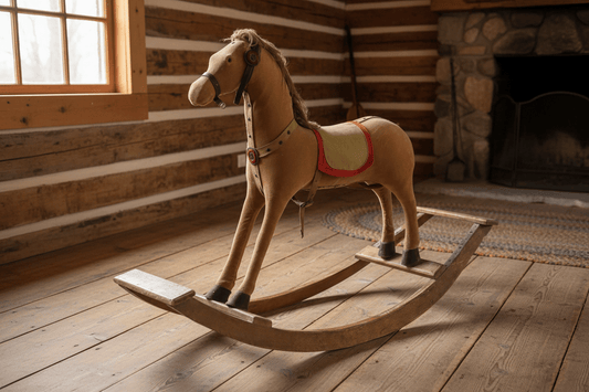 Antique Rocking Horse, Early 20th Century - Bon Ton goods