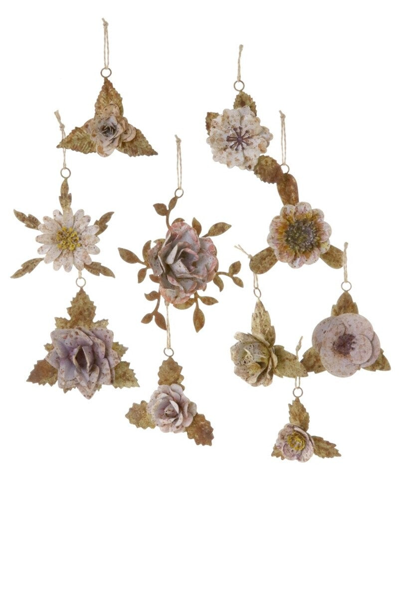 Antique-Style Metal Flower Christmas Ornament by Cody Foster