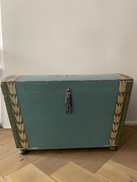 Antique Swedish Painted Wedding Box - Bon Ton goods