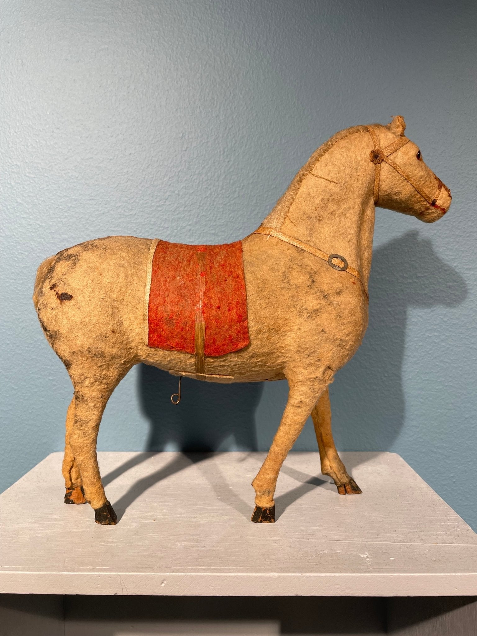 Antique "Talking" Horse Toy with Wire Mechanism, ca. Early 20th Century - Bon Ton goods