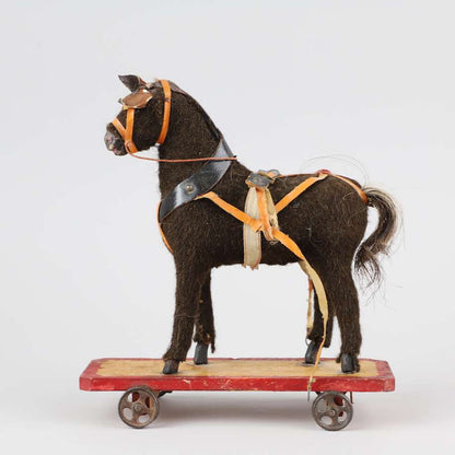 Antique Toy Horse on Wheels, Early 20th Century - Bon Ton goods