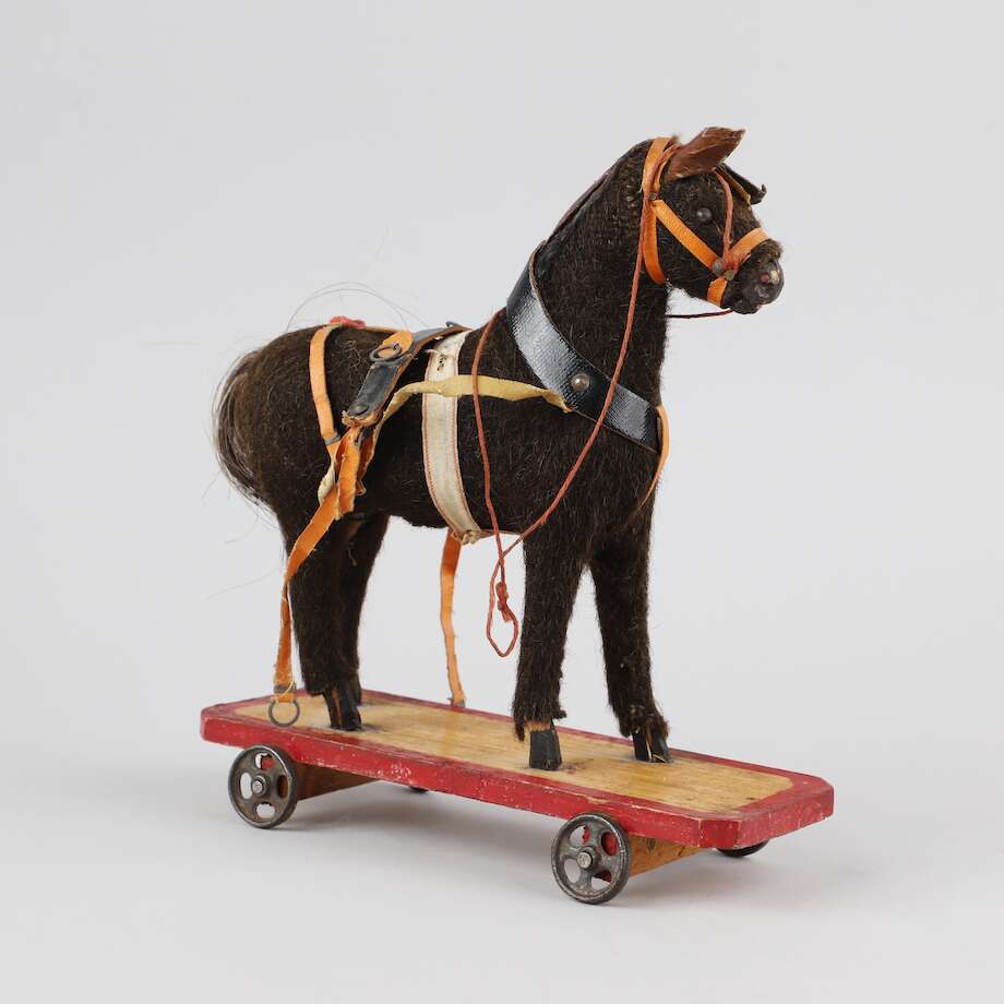 Antique Toy Horse on Wheels, Early 20th Century - Bon Ton goods