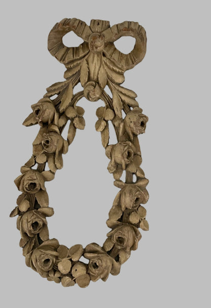 Antique Wooden Flower Wall Art - French - Bon Ton goods