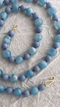 Load image into Gallery viewer, Aquamarine and Angelite Necklace - Bon Ton goods
