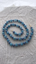 Load image into Gallery viewer, Aquamarine and Angelite Necklace - Bon Ton goods
