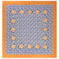 Arabesque Corolla Blue Natural Cotton Cloth 220 x 270 | Lisa Corti - Bon Ton goods