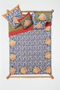 Arabesque Corolla Blue Natural - Quilt 220 x 270 | Lisa Corti - Bon Ton goods