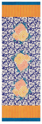 Arabesque Corolla Blue Natural - Table Runner | Lisa Corti - Bon Ton goods