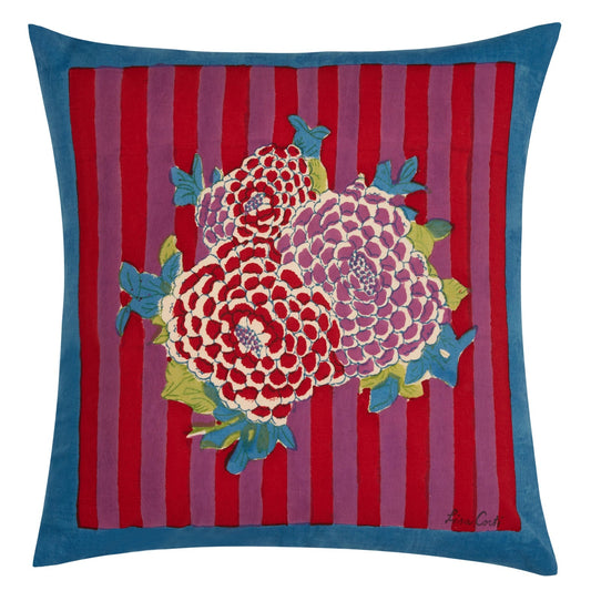 Arabesque Corolla Coffee Natural Pillow Cover 45x45 - Bon Ton goods