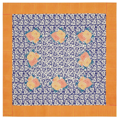 Arabesque Corolla Gold Natural - Cotton Cloth 180x180 | Lisa Corti - Bon Ton goods