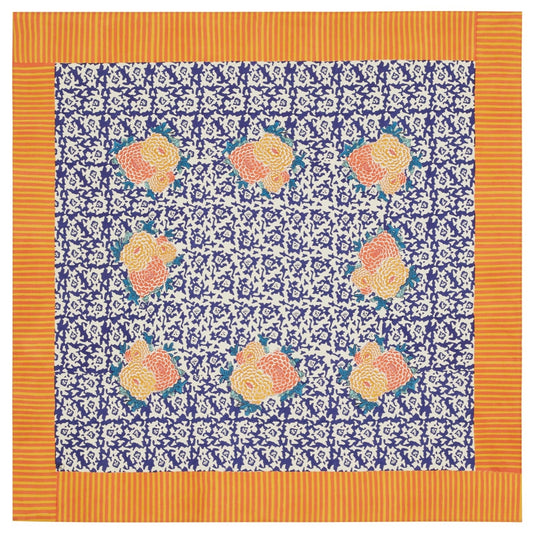 Arabesque Corolla Gold Natural - Cotton Cloth 180x180 | Lisa Corti - Bon Ton goods